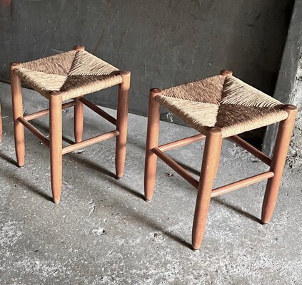 Charlotte Perriand set of 4 Bauche stools