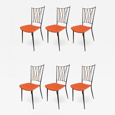 Colette Gueden for Primavera set of six dinning chairs