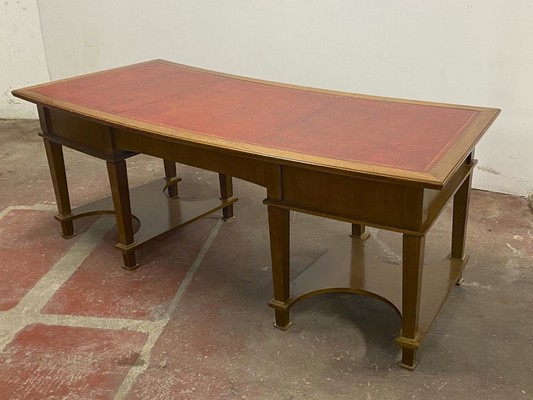Jacques Adnet superb curved Neo classical desk