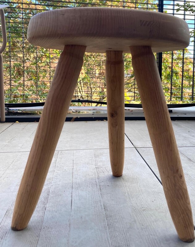 Charlotte Perriand Ash tree rare high stool