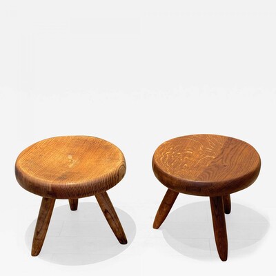 Charlotte Perriand set of 4 model meribel ash tree chairs - Chairs -  Seating - Galerie Andre Hayat