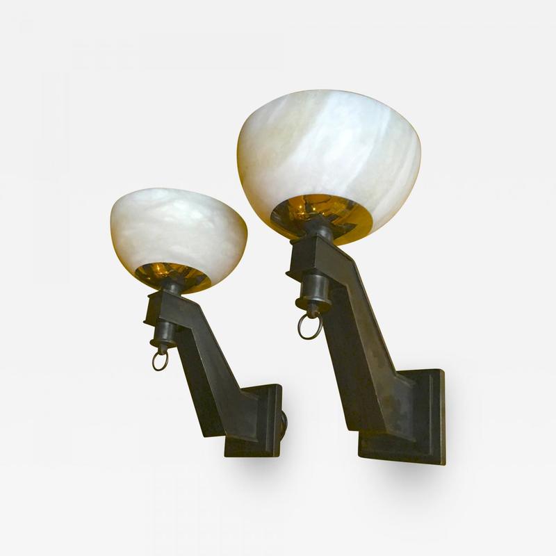 Jacques Quinet pair sconces