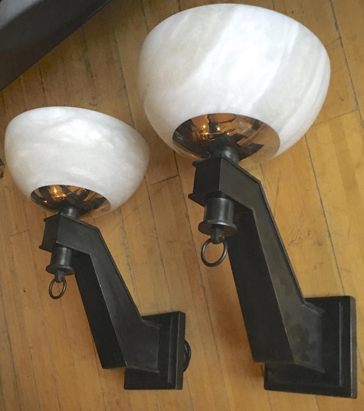 Jacques Quinet pair sconces