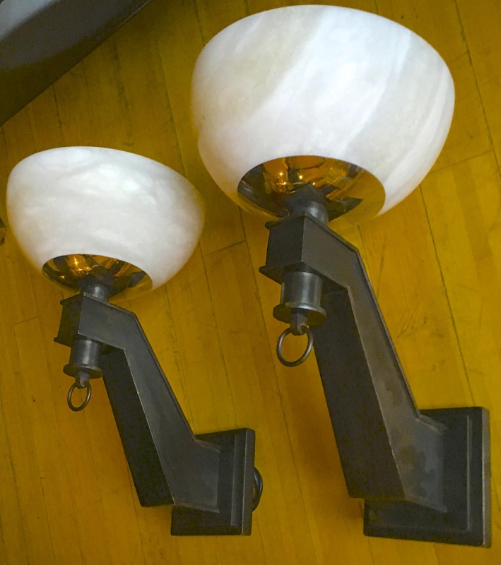 Jacques Quinet pair sconces