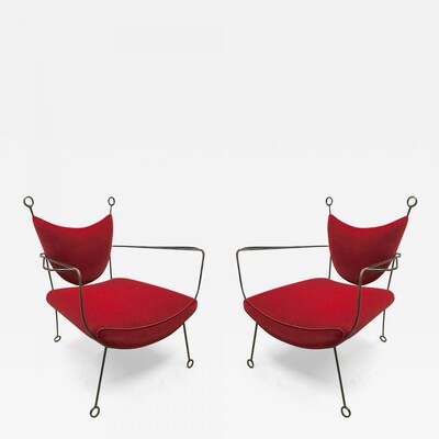 Jean Royère Documented Pair of Lounge Chairs Model Yo-Yo