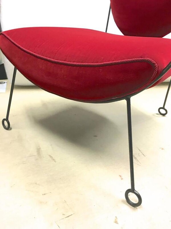 Jean Royère Iron Lounge Chairs Model Yo-Yo