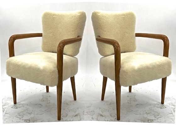 jean Royere pair of ash tree 