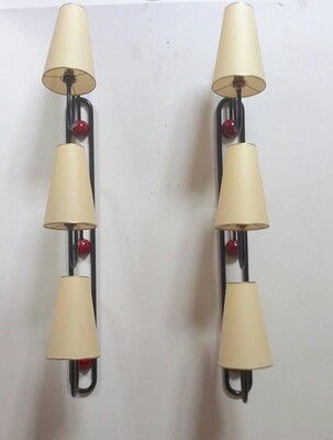 Jean Royère Pair of Sconces Model 