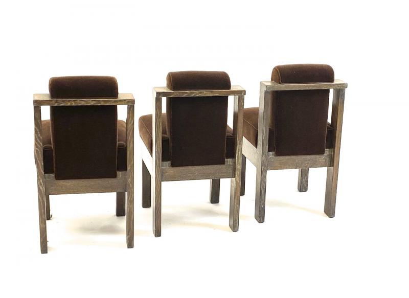 Louis Sognot set of UAM modernist three office chair - Chairs - Seating -  Galerie Andre Hayat